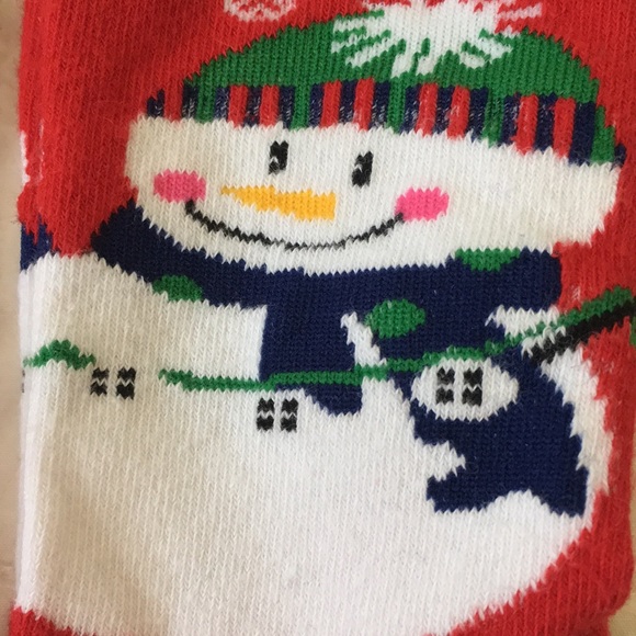 Three Pair Christmas Socks-Santa, Snowman, Snowflake - Picture 3 of 8